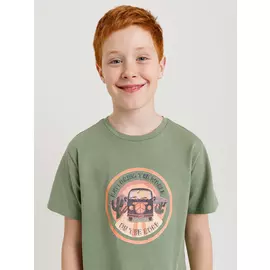 футболка с принтом для мальчиков (зеленый, 152/ 12-13 YEARS)