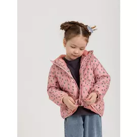 короткая куртка для девочек (розовый, 104/ 4-5 YEARS)