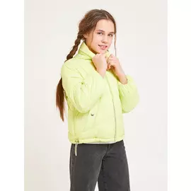 короткая куртка для девочек (зеленый, 146/ 11-12 YEARS)