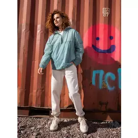 Куртка-анорак (зеленый, S)