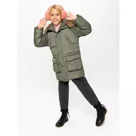 куртка для девочек (зеленый, 134/ 9-10 YEARS)