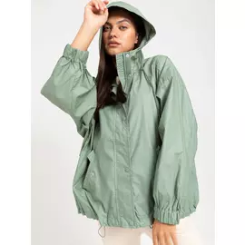 куртка с капюшоном (зеленый, S)