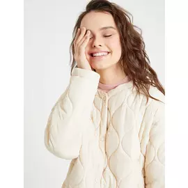 куртка стеганая (бежевый, S)