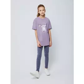 Леггинсы в рубчик для девочек (серый, 122/ 7-8 YEARS)