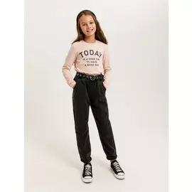 Лонгслив с принтом для девочек (розовый, 146/ 11-12 YEARS)