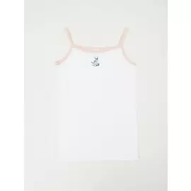 Майка для девочки (белый, 8-10)