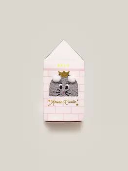 носки для девочек (серый, 14-16)