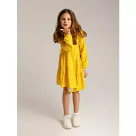 платье для девочек (желтый, 128/ 8-9 YEARS)