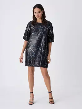 платье женское (синий, L)