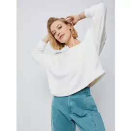 Плюшевый свитшот (белый, XS)