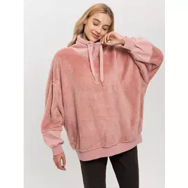 Плюшевый свитшот (розовый, XS)