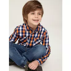 Рубашка для мальчика (синий, 5)