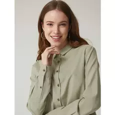 рубашка из хлопка (зеленый, M)