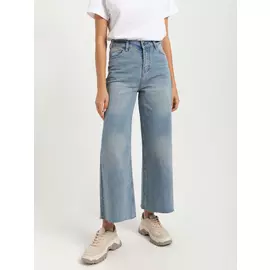 Широкие джинсы (синий, M)