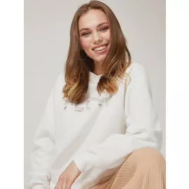 свитшот с принтом (черный, M)