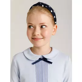 Трикотажная блузка для девочек (голубой, 134/ 9-10 YEARS)