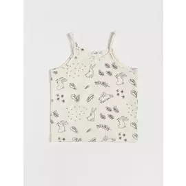 трикотажная майка для девочек (серый, 104-110 (4-5 YEARS))