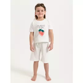 Трикотажная пижама для девочек (серый, 104-110 (4-5 YEARS))