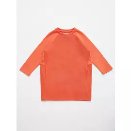 трикотажное платье для девочек (оранжевый, 134/ 9-10 YEARS)