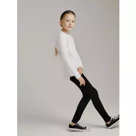Трикотажные брюки для девочек (черный, 128/ 8-9 YEARS)