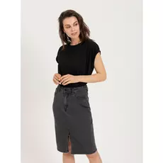 юбка джинсовая (серый, XL)