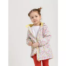 Утепленная парка для девочек (серый, 110/ 5-6 YEARS)