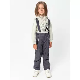 Утепленные брюки для девочек (серый, 116/ 6-7 YEARS)