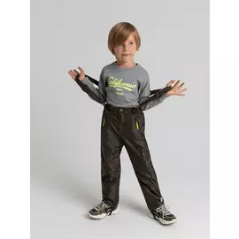 Утепленные брюки для мальчиков (зеленый, 122/ 7-8 YEARS)