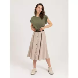 вельветовая юбка (бежевый, S)