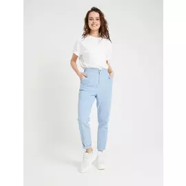 вельветовые брюки (голубой, S)