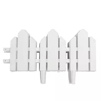 Бордюр "Поли сад" Дачник белый h16см 4м