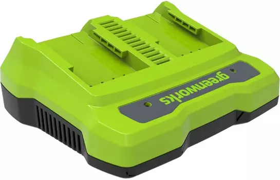 Быстрое зарядное устройство "Greenworks" для 2-х аккумуляторов G40UC8,40V