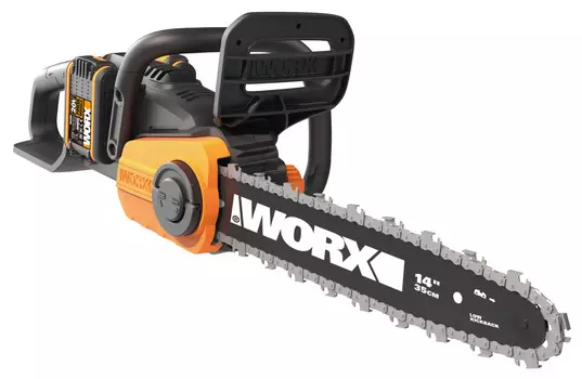 Цепная пила аккумуляторная "WORX" WG384E.9,40В, 35 см, бесщеточная, без АКБ и ЗУ