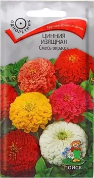 Цинния изящная "Поиск" Смесь окрасок 0,4г