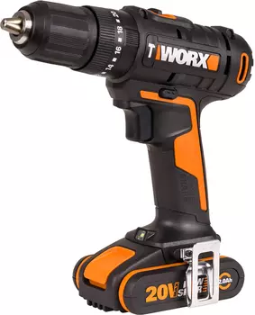 Дрель-шуруповерт аккумуляторная "WORX" WX370 2Ачх2, ЗУ 2А