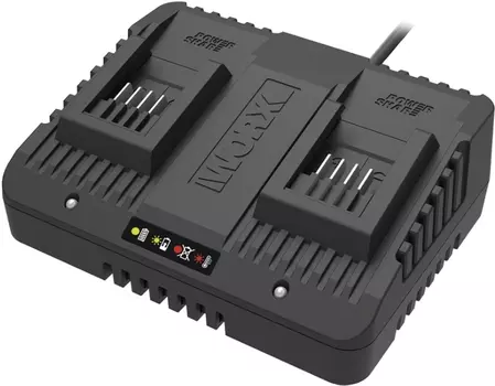Двойное зарядное устройство "WORX" WA3772 20В 2х1A