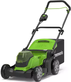 Газонокосилка аккумуляторная "Greenworks" G24X2LM41, 2*24V, 41 см, без АКБ и ЗУ