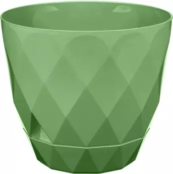 Горшок для цветов "Idiland" Laurel с поддоном зеленый 1,3л