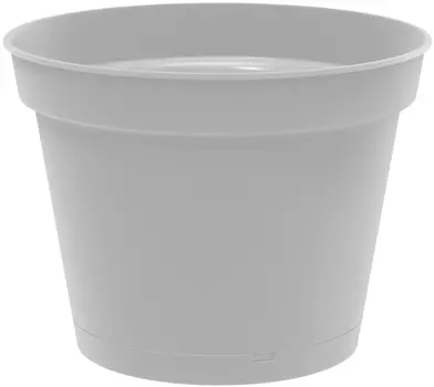 Горшок для цветов "Idiland" Mint с поддоном серый 2,3л