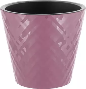 Горшок для цветов "InGreen" Manhattan с дренажной вставкой морозная слива 3,3л