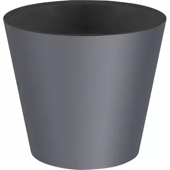 Горшок "Idiland" Rosemary с дренажной вставкой на колесиках серый 16л