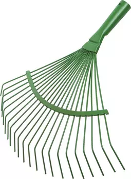 Грабли веерные "Инструм-Агро" проволочные ГВ-П порошок без черенка 22 зуба