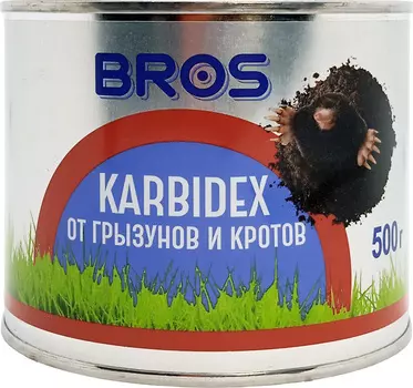 Гранулы "Bros" Karbidex от грызунов и кротов 500г