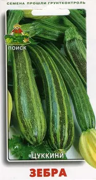 Кабачок "Поиск" Зебра 12шт