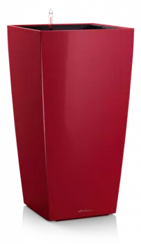 Кашпо "LECHUZA" Cubico Premium 30 красный 6л