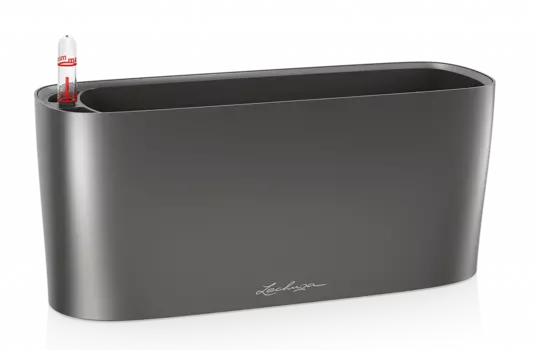 Кашпо "LECHUZA" Delta 20 Table Planter антрацит 5л