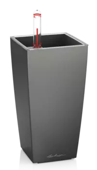 Кашпо "LECHUZA" Mini Cubi Table Planter антрацит 0,8л