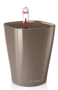 Кашпо "LECHUZA" Mini Deltini Table Planter серо-коричневый 0,4л
