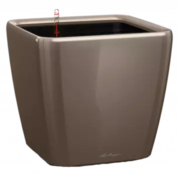 Кашпо "LECHUZA" Quadro Premium 21 LS серо-коричневый 4л