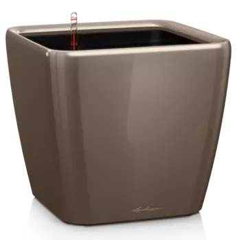 Кашпо "LECHUZA" Quadro Premium 28 LS серо-коричневый 9л